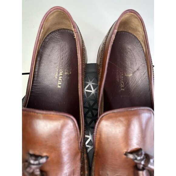 Bruno Magli Oliviero Kiltie Brown Leather Slip On Sneakers - Size 10 M - Picture 3 of 11